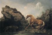George Stubbs, Horse Frightened by a lion